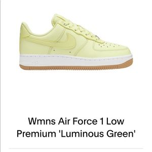 Woman’s Air Force luminous green